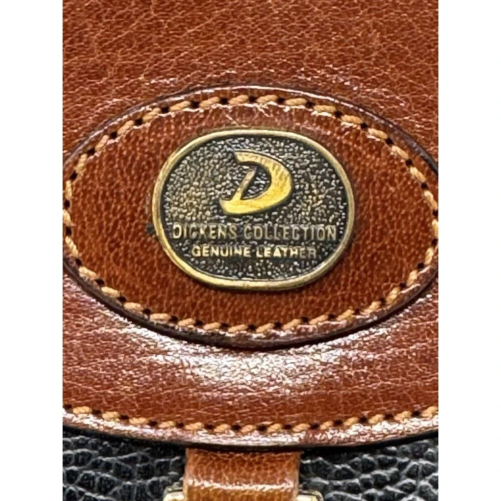 VTG Dickens Leather Clutch Bag 10.75”x7.5”x3. 5” Elegant Timeless Design
